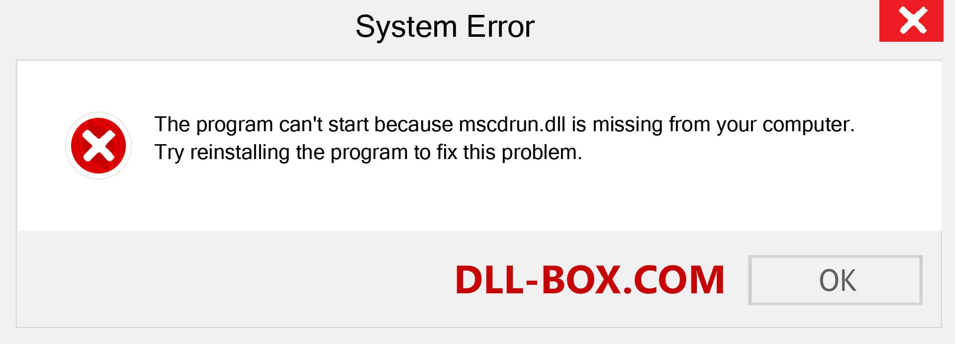  mscdrun.dll file is missing?. Download for Windows 7, 8, 10 - Fix  mscdrun dll Missing Error on Windows, photos, images